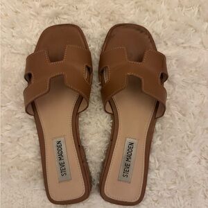 Steve Madden Hadyn cognac leather size 5.5 sandals